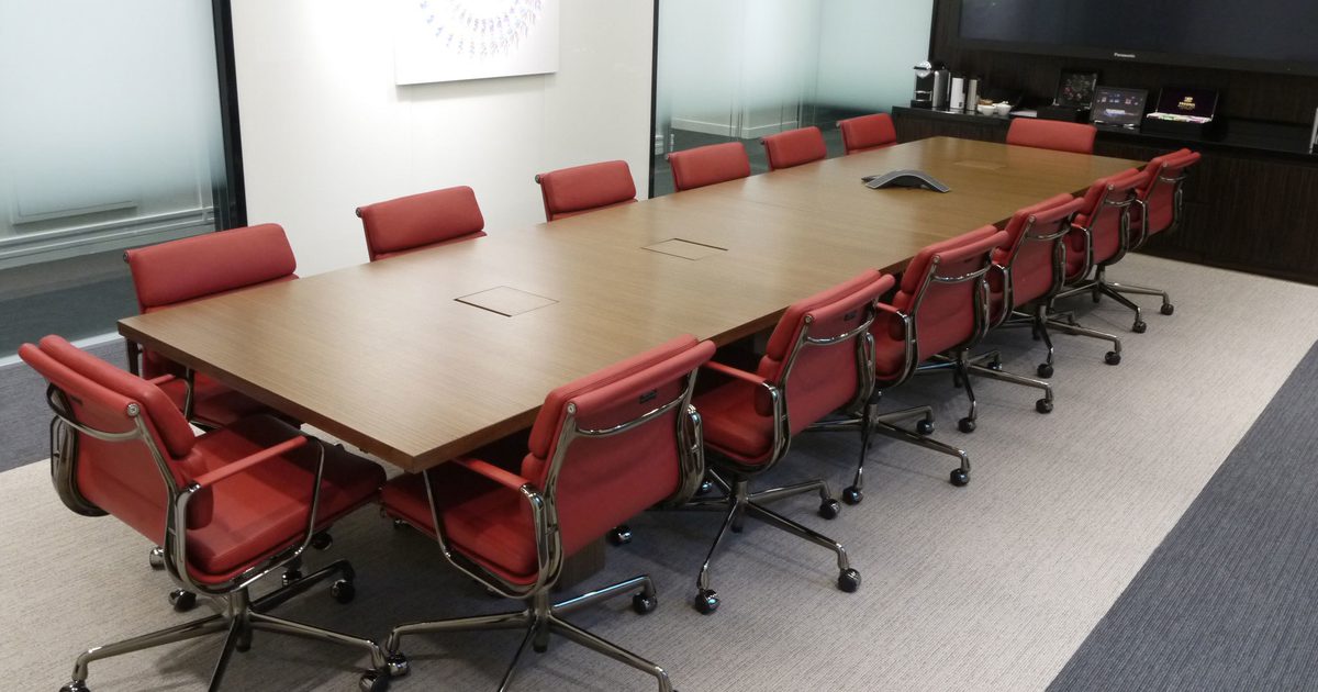 Rectangle Table Setup Conference Workbench Slab Rectangular Conference Table | Hunts Office